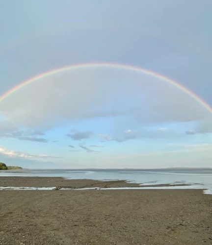 Rainbow at Beach at Colonial Gables